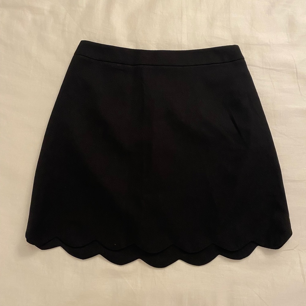 Black Scallop Skirt
